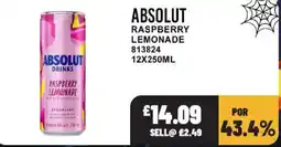 Bestway Absolut raspberry lemonade offer