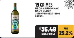 Bestway 19 Crimes red/chardonnay/sauv block offer