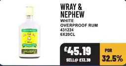 Bestway Wray & Nephew white overproof rum offer
