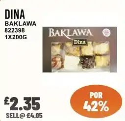 Bestway Dina baklawa offer