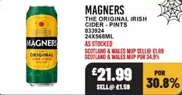 Bestway Magners the original irish cider offer