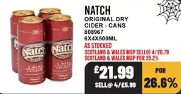 Bestway Natch original dry cider offer