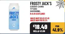 Bestway Frosty Jack's cider cans offer