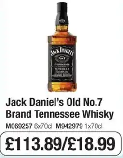 Booker Wholesale Jack Daniel's Old No.7 Brand Tennessee Whisky offer