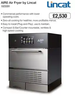 Booker Wholesale Air0 Air Fryer by Lincat offer