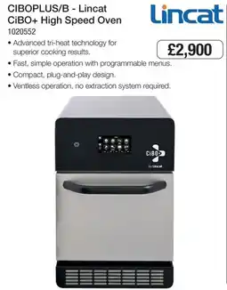 Booker Wholesale Ciboplus/B - Lincat CiBo+ High Speed Oven offer