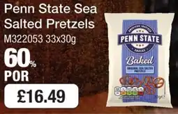Booker Wholesale Penn State sea salted pretzels offer