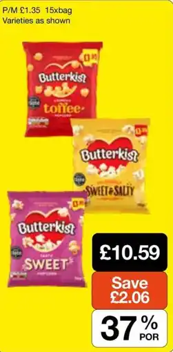 Booker Wholesale Butterkist popcorn offer