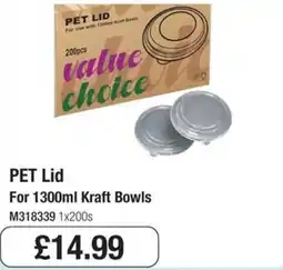 Booker Wholesale Value Choice Pet Lid offer