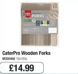 Booker Wholesale CaterPro Wooden Forks offer