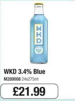 Booker Wholesale Wkd blue offer
