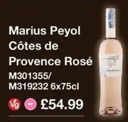 Booker Wholesale Marius Peyol cotes de provence rose offer