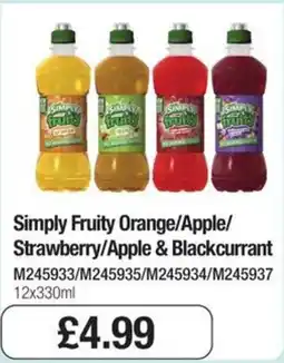Booker Wholesale Simply Fruity offer