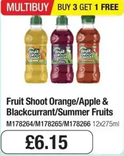 Booker Wholesale Fruit Shoot offer