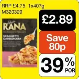 Booker Wholesale Rana spaghetti carbonara offer