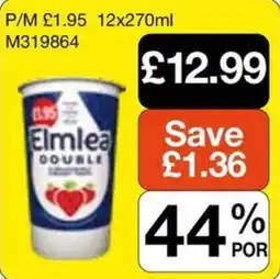 Booker Wholesale Elmlea double offer