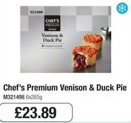 Booker Wholesale Chef's Premium Venison & Duck Pie offer