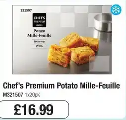 Booker Wholesale Chef's Premium Potato Mille-Feuille offer