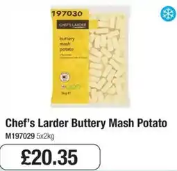 Booker Wholesale Chef's Larder Buttery Mash Potato offer