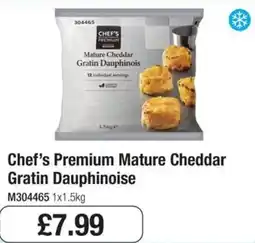 Booker Wholesale Chef's Premium Mature Cheddar Gratin Dauphinoise offer