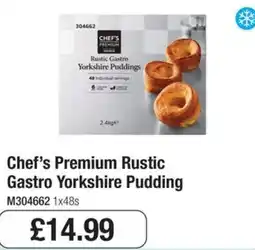 Booker Wholesale Chef's Premium Rustic Gastro Yorkshire Pudding offer