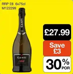 Booker Wholesale Canti Prosecco offer