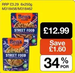 Booker Wholesale Ben's street food offer
