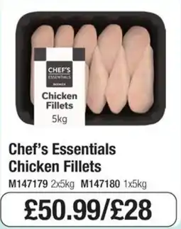 Booker Wholesale Chef's Essentials Chicken Fillets offer