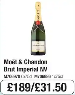 Booker Wholesale Moët & Chandon Brut Imperial NV offer