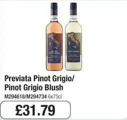 Booker Wholesale Previata Pinot Grigio/ Pinot Grigio Blush offer