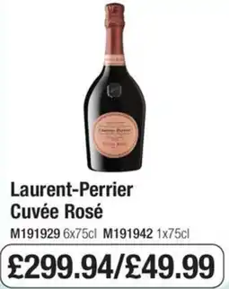 Booker Wholesale Laurent-Perrier Cuvée Rosé offer
