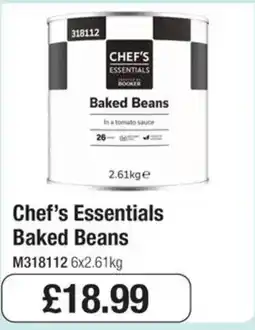 Booker Wholesale Chef's Essentials Baked Beans offer
