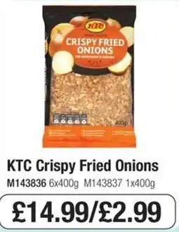 Booker Wholesale Ktc crispy fried onions offer