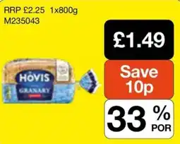 Booker Wholesale Hovis granary offer