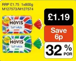 Booker Wholesale Hovis soft white offer