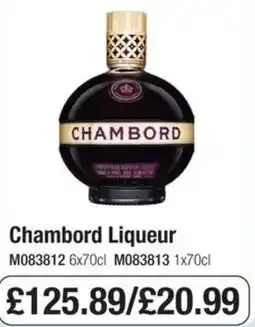 Booker Wholesale Chambord Liqueur offer