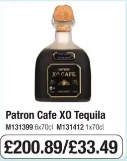Booker Wholesale Patron Cafe Xo Tequila offer