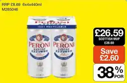 Booker Wholesale Peroni nastro azzurro offer