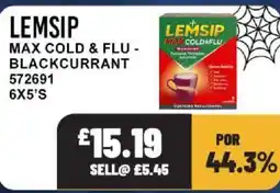Bestway Lemsip max cold & flu - blackcurrant offer