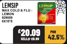 Bestway Lemsip max cold & flu - lemon offer