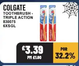 Bestway Colgate toothbrush - triple action offer