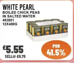 Bestway White pearl boiled chick peas in salted water offer
