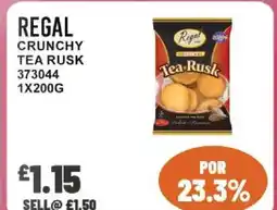 Bestway Regal crunchy tea rusk offer