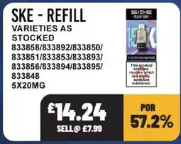 Bestway Ske - refill varieties as stocked offer