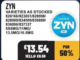 Bestway Zyn varieties as stocked offer