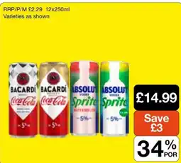 Booker Wholesale Bacardi coca cola offer