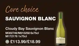 Booker Wholesale Cloudy Bay Sauvignon Blanc offer