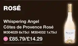 Booker Wholesale Whispering Angel Côtes de Provence Rosé offer