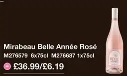 Booker Wholesale Mirabeau Belle Année Rosé offer