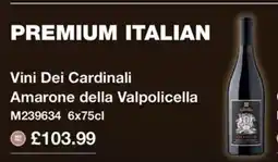 Booker Wholesale Vini Dei Cardinali Amarone della Valpolicella offer